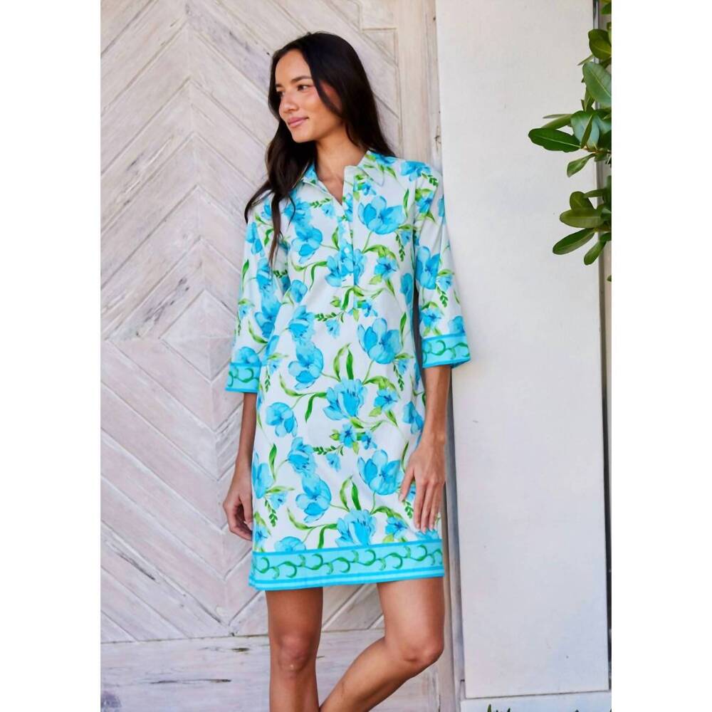 NEW BELLA TU charlie dress in petals blue